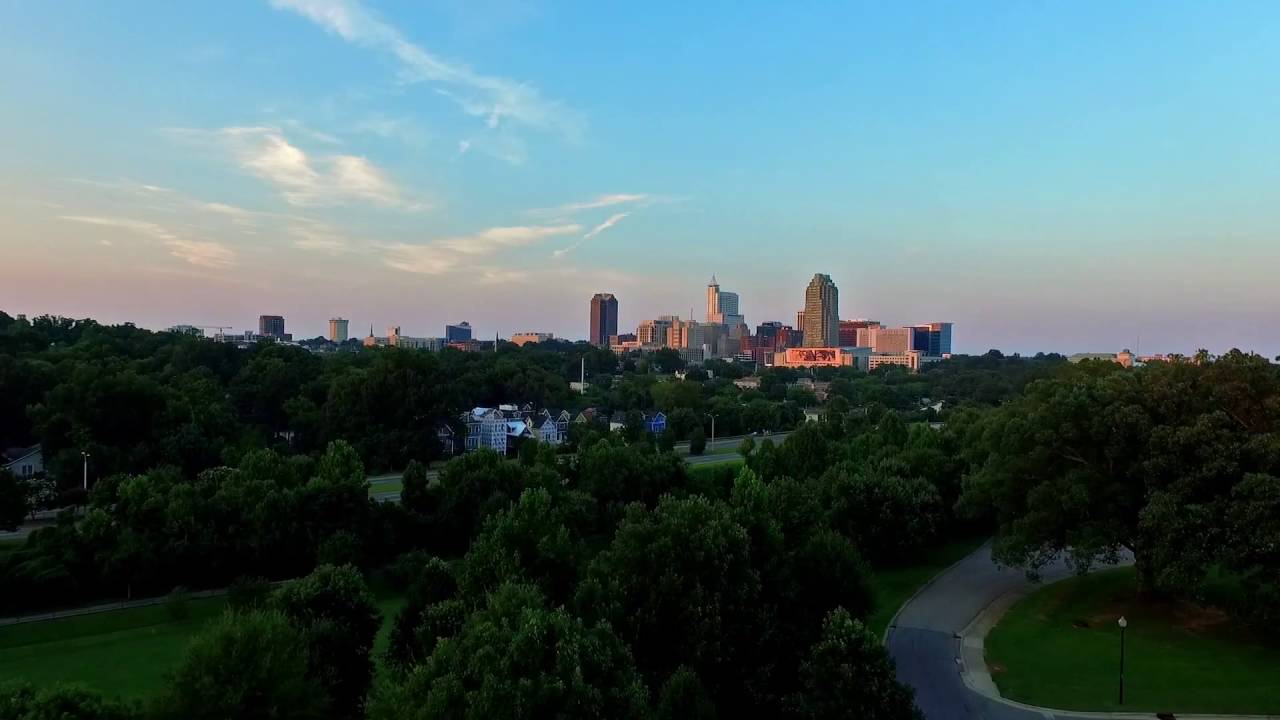 Raleigh NC's Dorothea Dix Park at Sunset