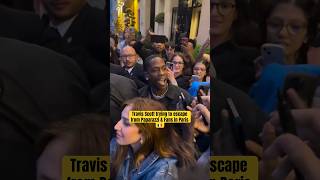 Travis Scott dealing with Paparazzi &amp; Fans in Paris 😳