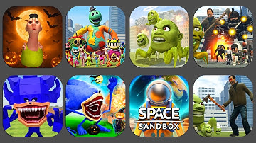 Nextbots In Playground Mod New Update Monster  Lin Gang Melon VS Sandbox In Space !!!