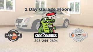 1 Day Garage Floors From Croc Coatings, Llc