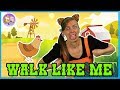 Walk Like Me | Nursery Rhymes | Songs for Kids | Action Songs for Kids | Pevan & Sarah