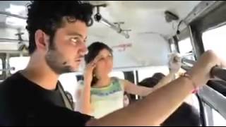 Girls & Boys Snap On Their Bus