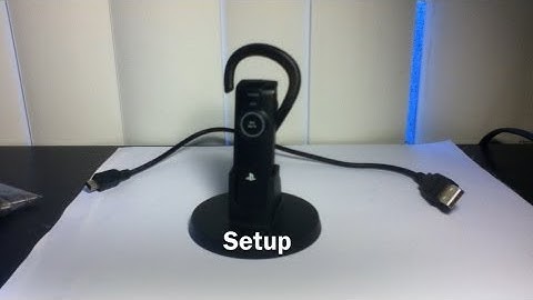 How to set up a headset/Mic on your ps3