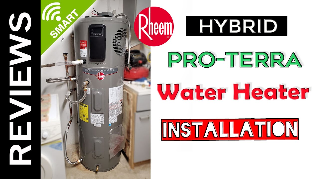 rheem-electric-hybrid-water-heater-installation-youtube