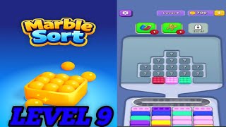 Marble sort Level 9 Hard game 🎮#gameplay#gamingvideos #youtubevideo #marblesortgame  