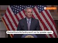 Ousted Kevin McCarthy says &#39;no regrets,&#39; but won&#39;t run again