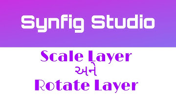 Synfig Studio, Scale and Rotate Layer