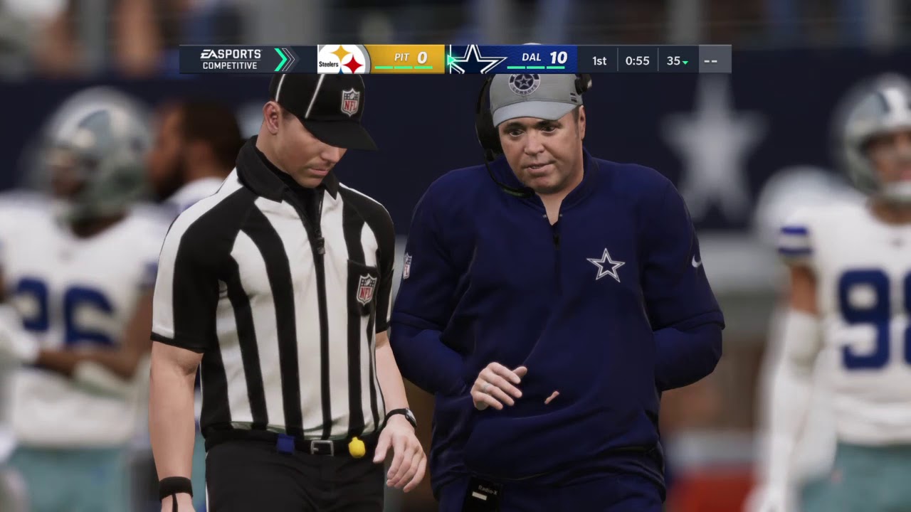 Madden 21 Week 9 Pittsburgh Steelers vs. Dallas Cowboys Simulation.