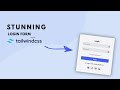 How To Make Stunning Login Form Using Tailwind | Beginner Friendly Tailwind Tutorial