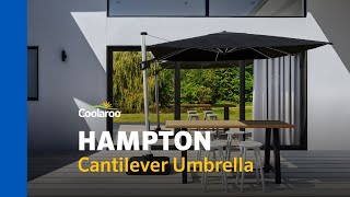 Coolaroo Hampton cantilever outdoor umbrella