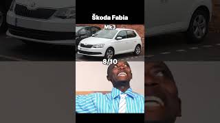 RANKING ŠKODA FABIA Generation is WILD🔥 #skoda #car #shorts