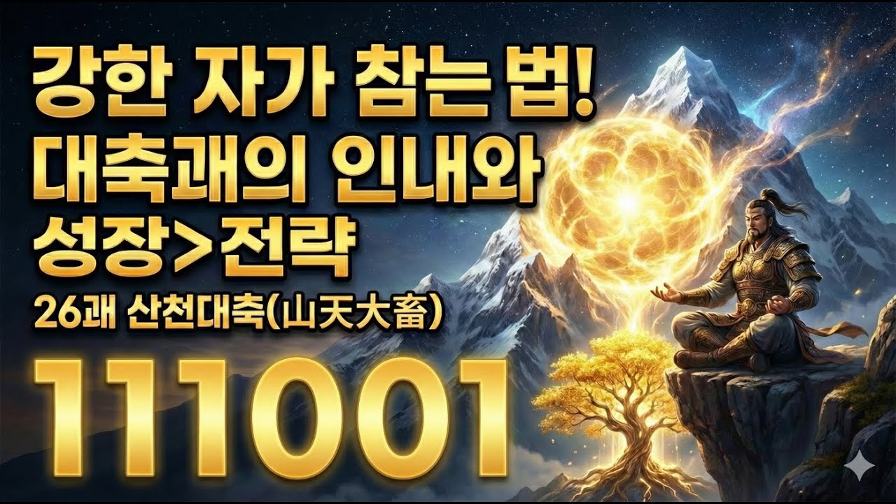 26 - 3산천대축,  주역64괘를 대상으로 각 괘를 괘상, 괘명, 괘의, 괘사, 효사, 교훈 등 4부로 나누어 설명(1부, 평균 30분)하고 있음