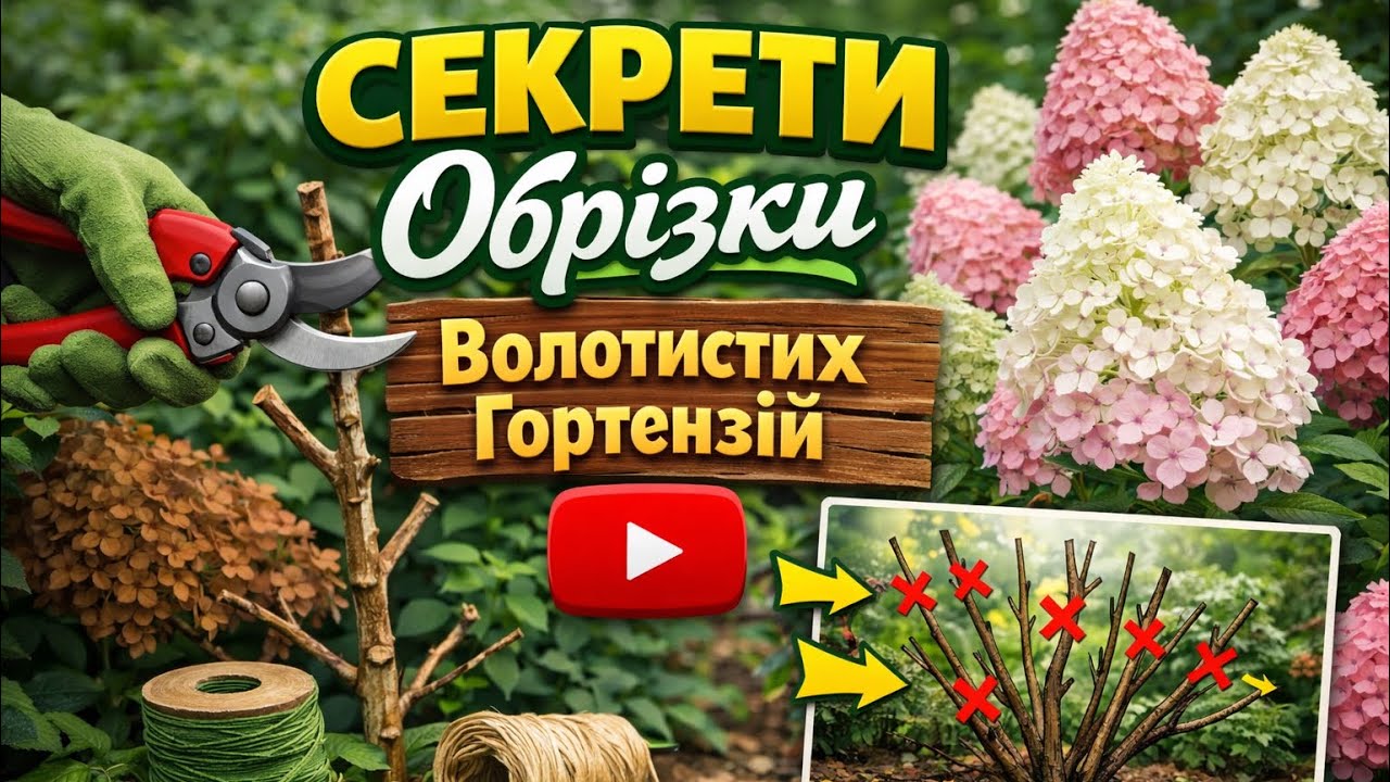 Обрізка волотистих гортензій, секрет великих суцвіть.