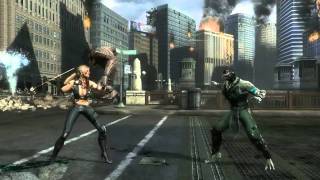 Mortal Kombat 9 ( 2011 ) - New Gameplay ( GDC ) - Sonya vs Reptile [ HD ]