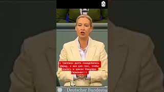 Алиса Вайдель вскрыли ВСЮ подноготную политики немецкого Канцлера Мерца! #вайдель #политика #мерц