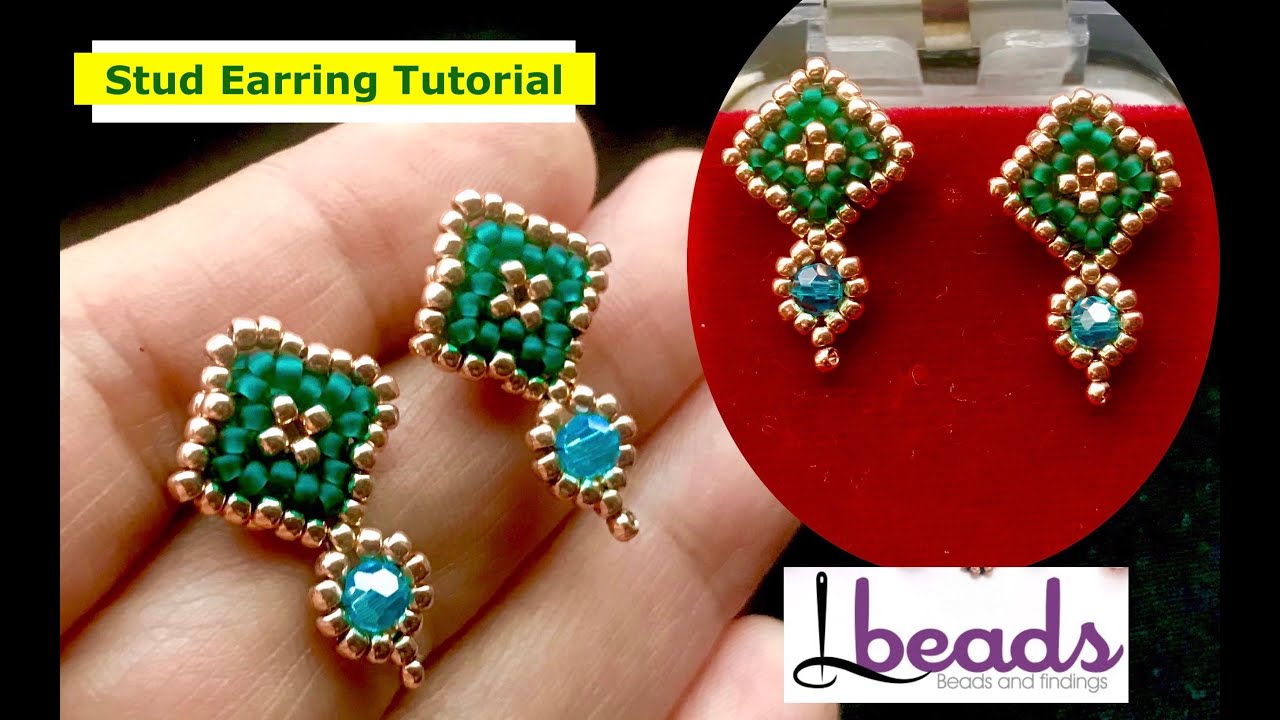 How To Make Beaded Stud Earring Lbeads Materials stud Earring Without how-to-make-beaded-stud-earring-lbeads-materials-stud-earring-without