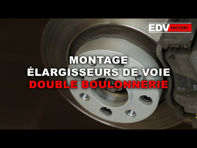 Montage élargisseurs de voie double boulonnerie avec inserts 