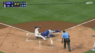 NYM@SD: Bruce cuts down Asuaje at the plate