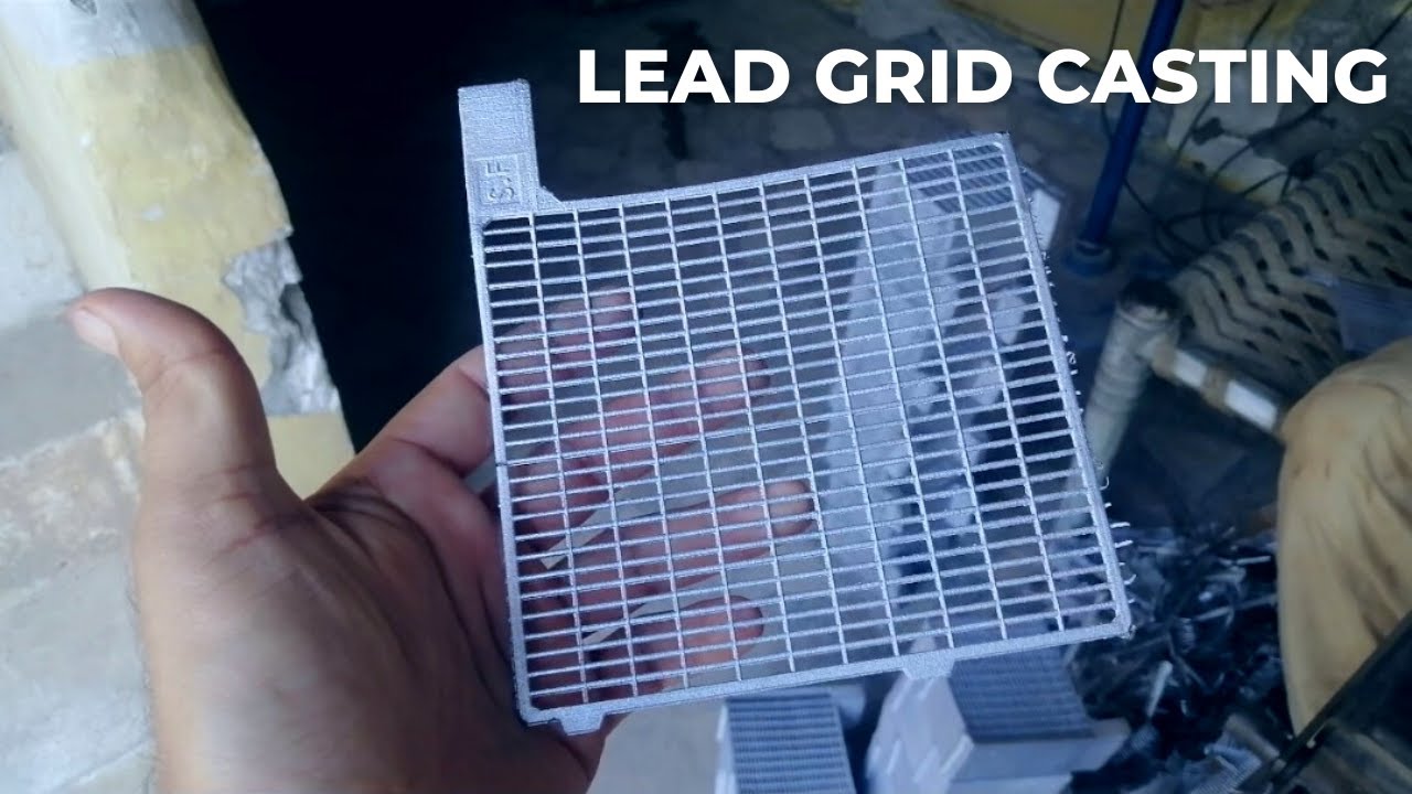Lead grid casting for manufacturing battery plates how battery plates
