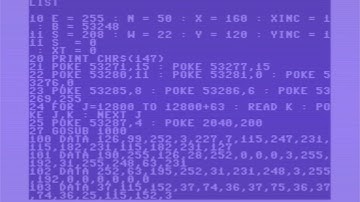 Commodore 64 BASIC DVD screensaver