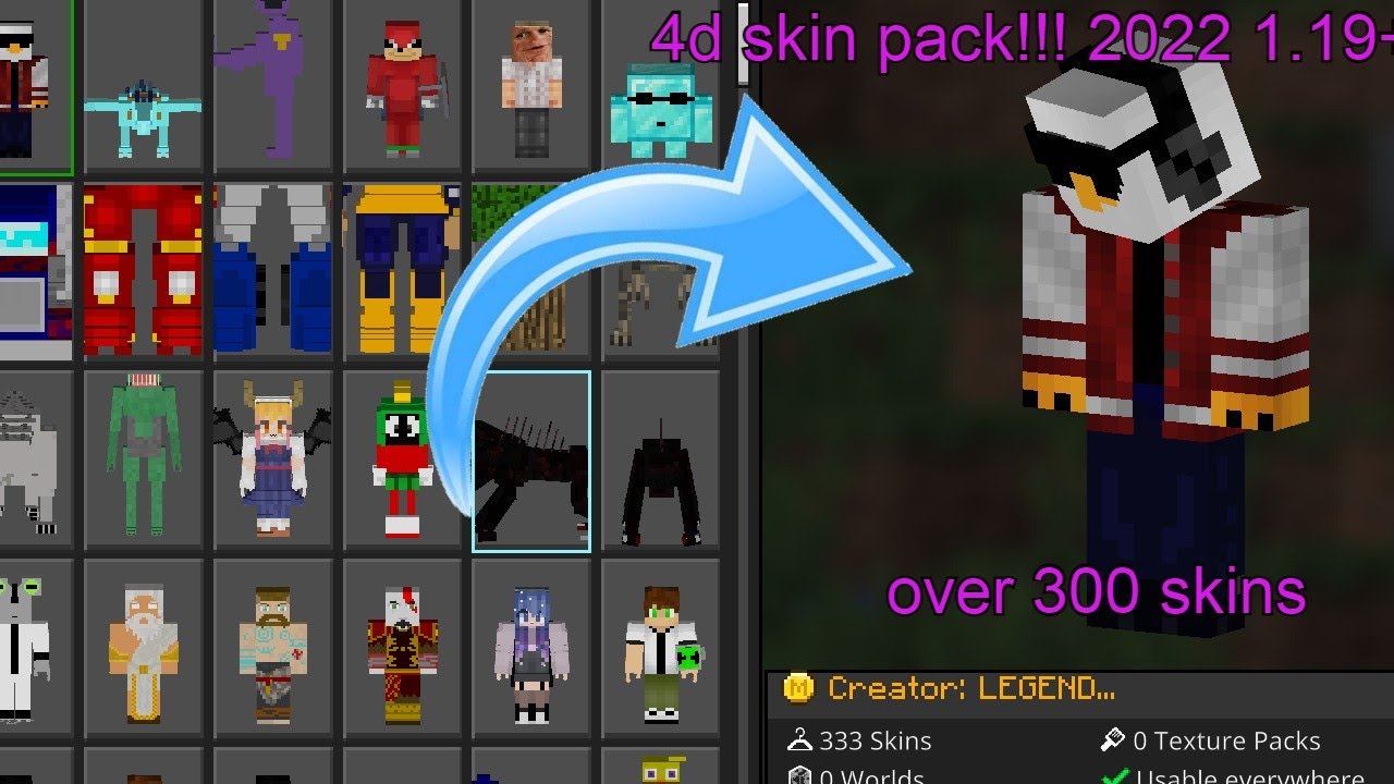 Skins for Minecraft: Bedrock Edition
