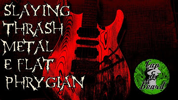 Slaying Thrash Guitar Backing Track in Eb Phrygian