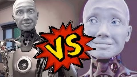 AI ROBOT AMECA CONTRADICTORY STATEMENT - ROBOT AMECA VS AMECA !😀#viral #viral #video #roblox #gaming