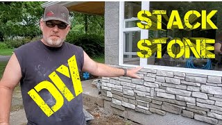 How to install DIY Stack Stone from molds