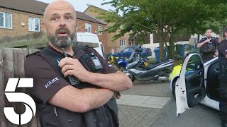 Uninsured Biker Attempts to Hide From Police | Police Interceptors | Channel 5