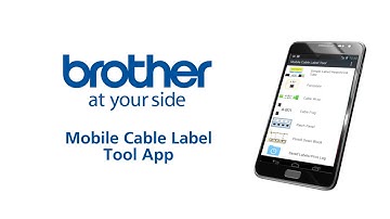 Brother Mobile Cable Label Tool App for the PT-E550W label printer