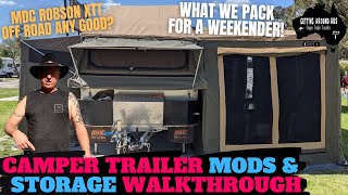 MDC Robson Off-Road Camper Trailer Storage Hacks & Mods for Family Camping & Travelling