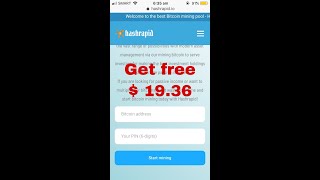 Earn Easy money using freemining website name hashrapid.io screenshot 3