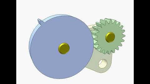 Cơ cấu truyền động bánh răng khuyết thiếu 1 /  Transmission with teeth uncompleted gears 1