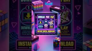 80s Crossword Puzzle Bundle | 50 Printable Crosswords