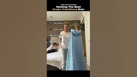 Ranking The Best Dress Transitions Ever #dress #ranking #usa #tiktok