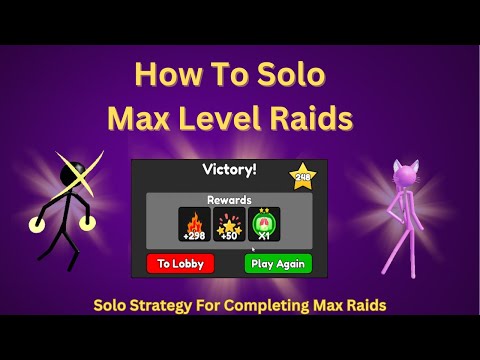 Stickman Tower Defense  - How To Solo Max Level Demon Raid