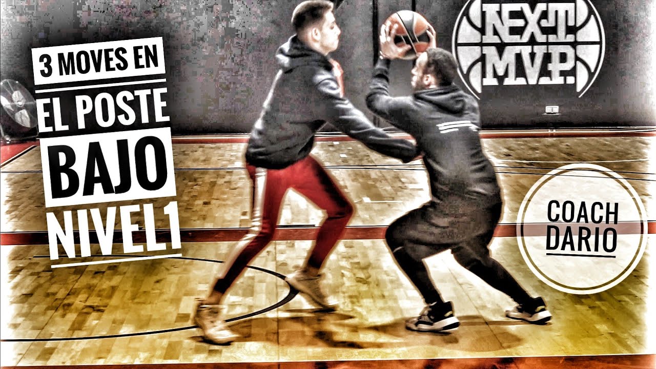 3 moves en el poste bajo (nivel 1) - Coach Dario - Basketballfundamentals