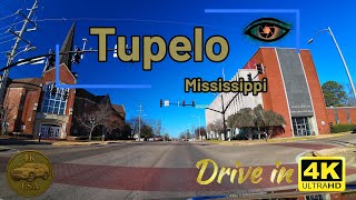 Drive in 4k- Tupelo, MS  Chill/ Travel / Inspirational / Peaceful/ Upbeat / Lofi/ Mellow