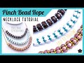 Pinch Bead Rope Beaded Necklace Tutorial | Easy Beadweaving