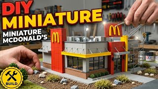 I Built a Miniature McDonald Restaurant #miniature #timelapse #construction 