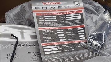 Alex has a brand new Rockford Fosgate T8004 by Tony D