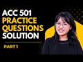 ACC 501 practice question part 1 midterm preparation subjective