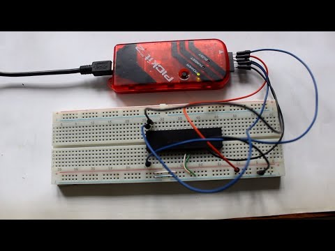 How to load hex code in PIC Microcontroller use PICkit2 (PIC16F877A)