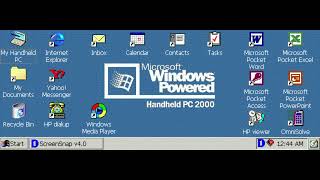 Windows CE/Mobile/Phone Desktop Screens with the actual Windows Sounds