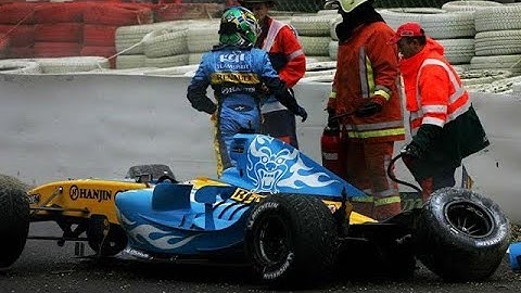 【F1 2005 Belgian Grand Prix】Giancarlo Fisichella Big Crash