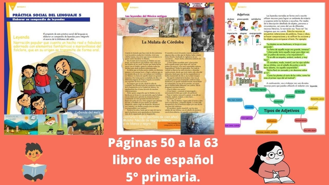 Libro De Español 5 Grado De Primaria
