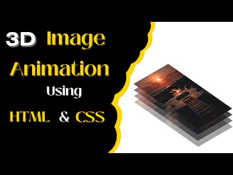 3D Image Animation || How To Create 3D Animation Using CSS & HTML ||  CSS से 3D Animation कैसे बनाये