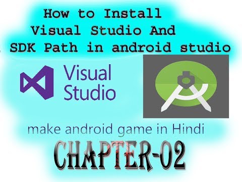 How to install visual studio and set sdk path in android studio