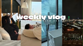 WEEKLY VLOG | 1 WEEK PP  DR APPT  STAYCATION IN DALLAS   GET UNREADY W\ ME |MCKENNAWALKER