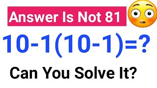 "why 90% Of People Fail This Simple Math Problem?"